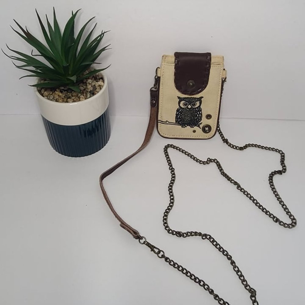 Glam Naturale Owl Crossbody Pouch